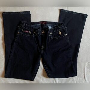 Baby Phat Women's Black Boot Cut Jeans